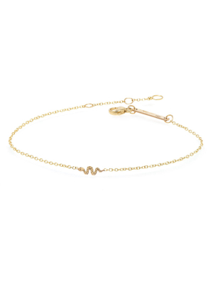 14k Itty Bitty Snake Bracelet