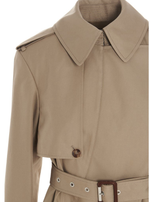 Alexander Mcqueen Asymmetric Trench Coat