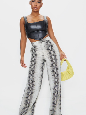 Snake Wide Leg Trousers