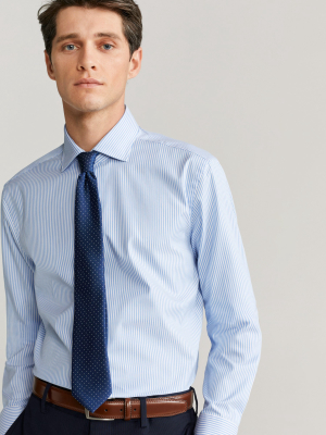 Slim Fit Non- Iron Fine-striped Shirt