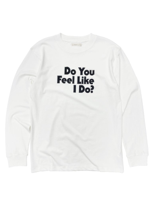 Do You Feel L/s Boy T In White