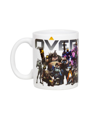 Surreal Entertainment Overwatch Mug | Overwatch Characters And Logo Mug | Collector’s Edition