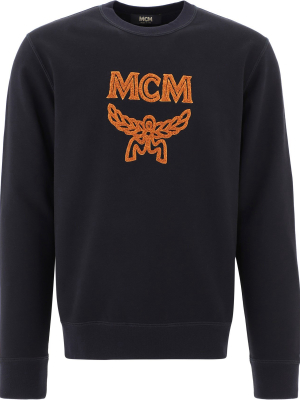 Mcm Logo Crewneck Sweatshirt