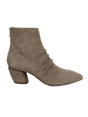 Officine Creative Ruched Ankle Booties