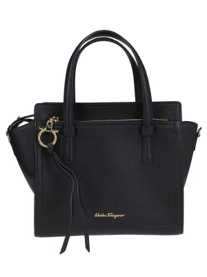 Salvatore Ferragamo Logo Charm Tote Bag