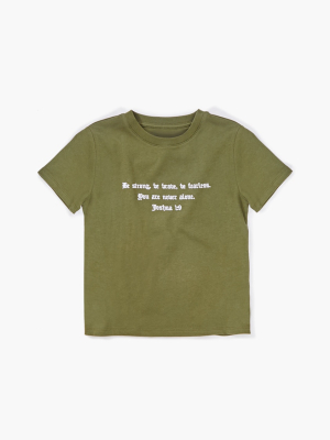 Girls Organic Cotton Bible Tee (kids)