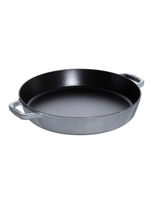 Staub Cast Iron 13-inch Double Handle Fry Pan