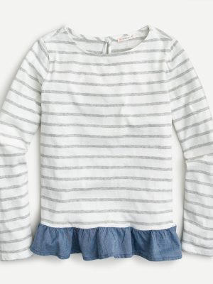 Girls' Long-sleeve Mixy Top