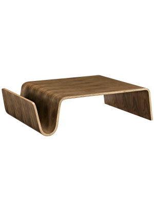 Polaris Wood Coffee Table Walnut - Modway