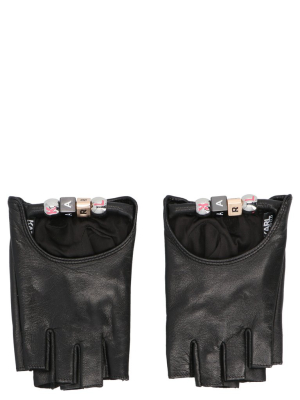 Karl Lagerfeld K/charms Fingerless Gloves