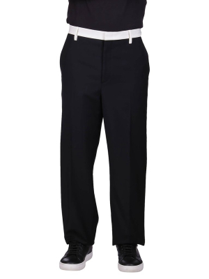 Valentino Contrasting Panelled Trousers