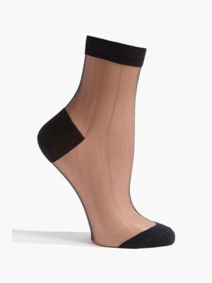 Sheer Mesh Ankle Socks