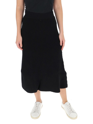 Bottega Veneta Ribbed Knitted Skirt