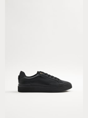 Fleece Lined Black Sneakers