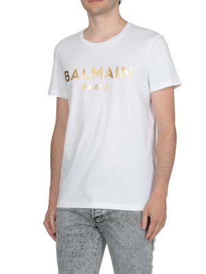 Balmain Metallic Logo T-shirt