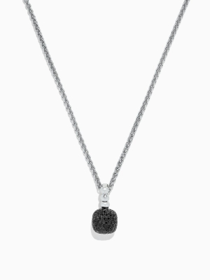 Effy 925 Sterling Silver Black Diamond Pendant, 0.21 Tcw