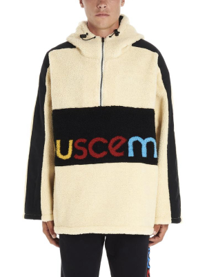 Buscemi Logo Panelled Zip-up Sweatshirt