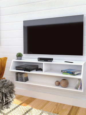 Altus Wall Mounted Media Storage White - Prepac