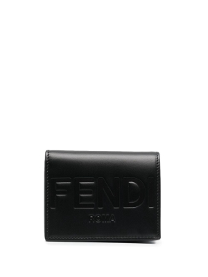 Fendi Logo Embossed Wallet