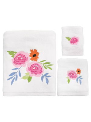 3pc Floral Burst Bath Towel Sets - Allure Home Creation