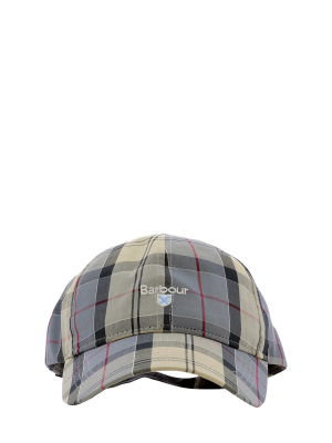 Barbour Logo Embroidered Tartan Print Cap