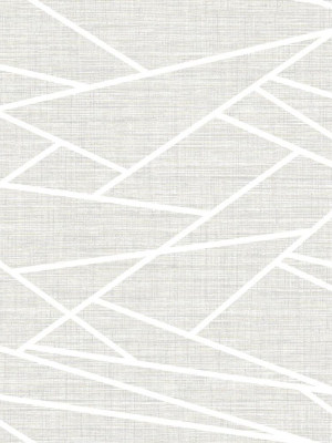 Cecita Puzzle Wallpaper In Grey From The Lugano Collection By Seabrook Wallcoverings