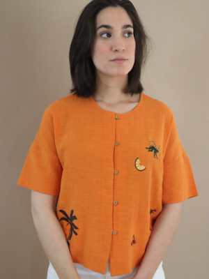 Monkey Town Top – Orange