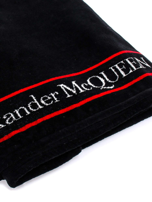 Alexander Mcqueen Logo Beach Towel