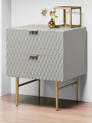 Audrey Nightstand - Mist Gray