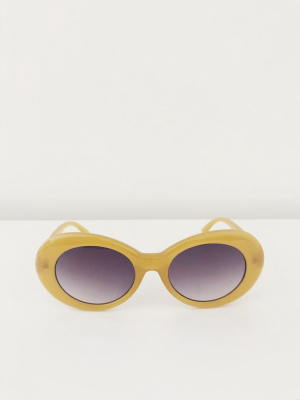 Festival Of Summer Sunglasses In Mustard