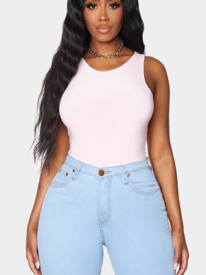 Shape Dusty Pink Sleeveless Slinky Bodysuit