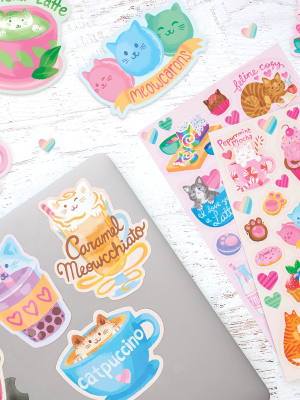 Cat Cafe Scented Stickers
