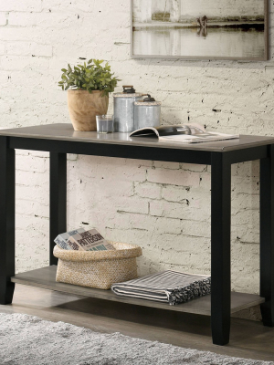 Parkview Open Shelf Sofa Table Gray/black - Homes: Inside + Out