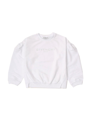 Givenchy Kids Logo Printed Puff-sleeve Sweatshirt