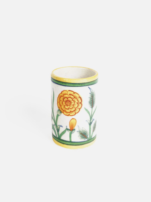 Hand Painted Tumbler Flowers