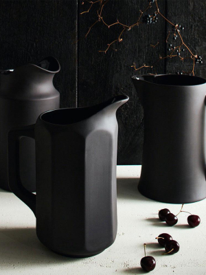 Stoneware Pitcher - Black Ii