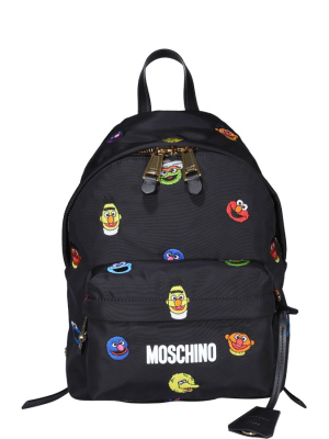 Moschino Sesame Street Embroidered Backpack