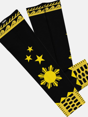 Philippines Black Yellow Arm Sleeve