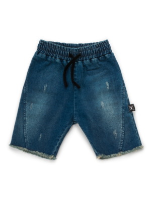 Nununu Denim Side Hem Shorts