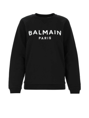 Balmain Logo Printed Crewneck Sweatshirt