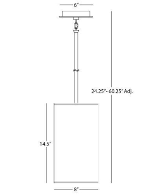 Echo Narrow Pendant In Various Finishes