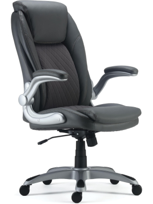 Staples Sorina Bonded Leather Chair Grey (53253)