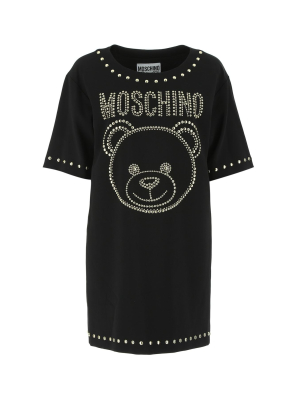 Moschino Teddy Stud Embellished T-shirt Dress