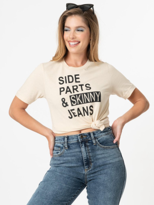 Side Parts & Skinny Jeans Graphic Unisex Tee