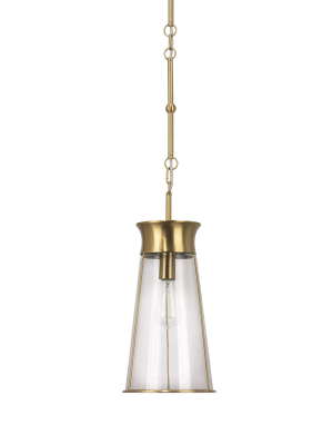 Nara Pendant Clear And Brass