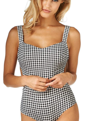 Montce Bea One Piece Swimsuit In Gingham