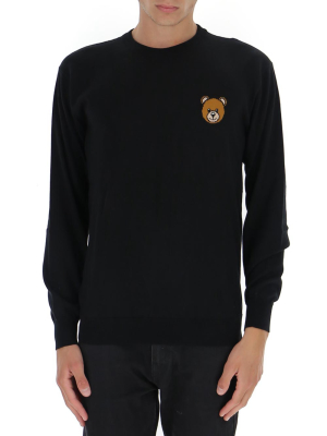 Moschino Teddy Bear Embroidered Jumper