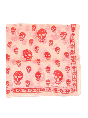 Alexander Mcqueen Skull Motif Scarf