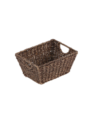 Mdesign Woven Nesting Home Storage Basket Bins, 2 Pack