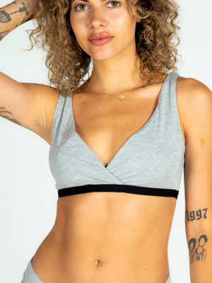 The Intramural Champ | Heather Grey Modal Bralette